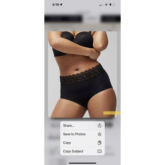 Soma Embraceable Lace Brief Print Paisley Yellow Size Large Panties - Picture 5 of 8